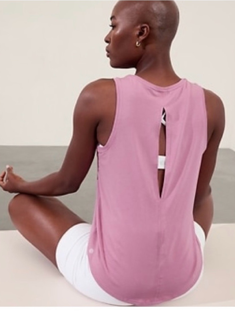 Athleta With Ease Open Back Tank Women’s M | Pink Yoga,Workout,Everyday